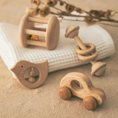 Wood Educational Baby Toys Set - Skaldo & Malin