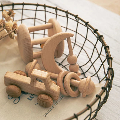Wood Educational Baby Toys Set - Skaldo & Malin