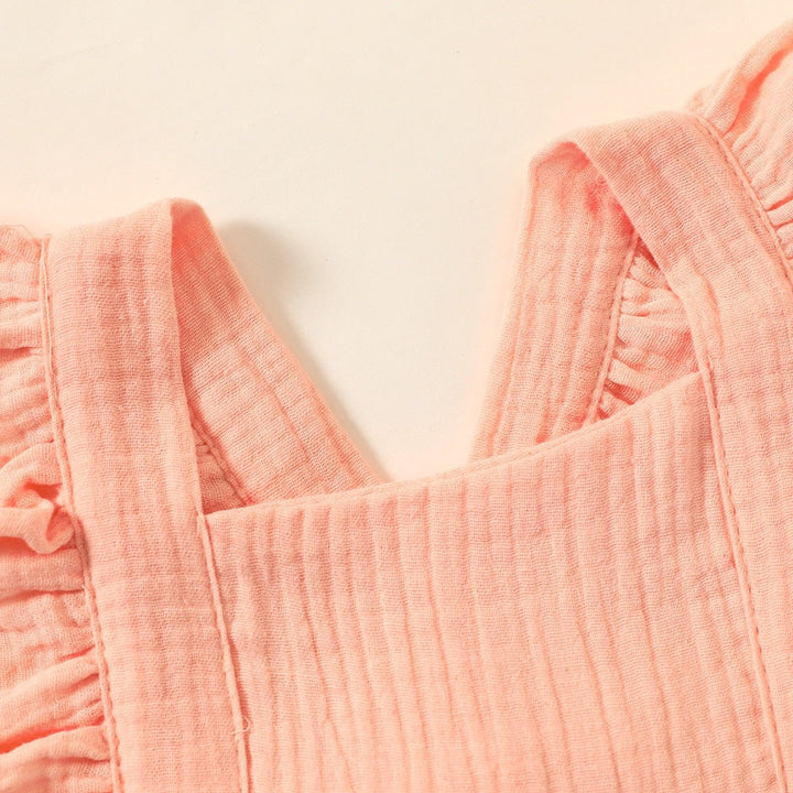 Amarah Baby Ruffles Summer Romper with Headband - Skaldo & Malin