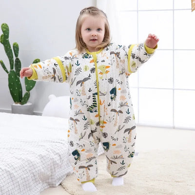 Animal Print Thermal Sleeping Suit Toddler - Skaldo & Malin