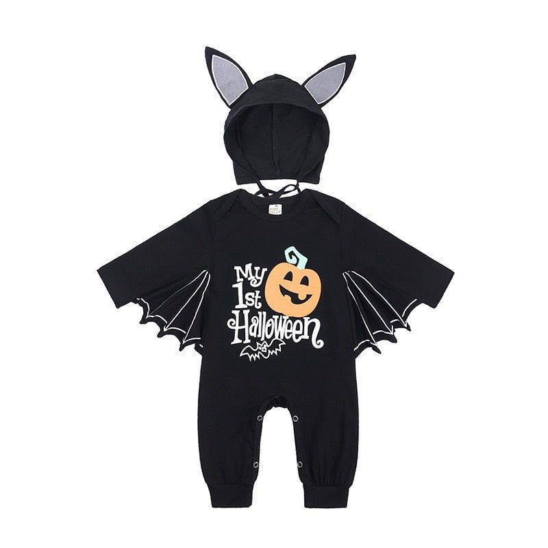 Bat Romper & Hat Set Halloween Baby Toddler 3-24 Months - Skaldo & Malin