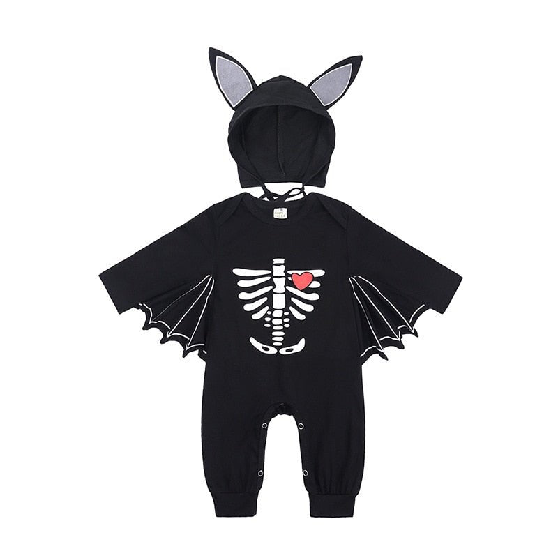 Bat Romper & Hat Set Halloween Baby Toddler 3-24 Months - Skaldo & Malin