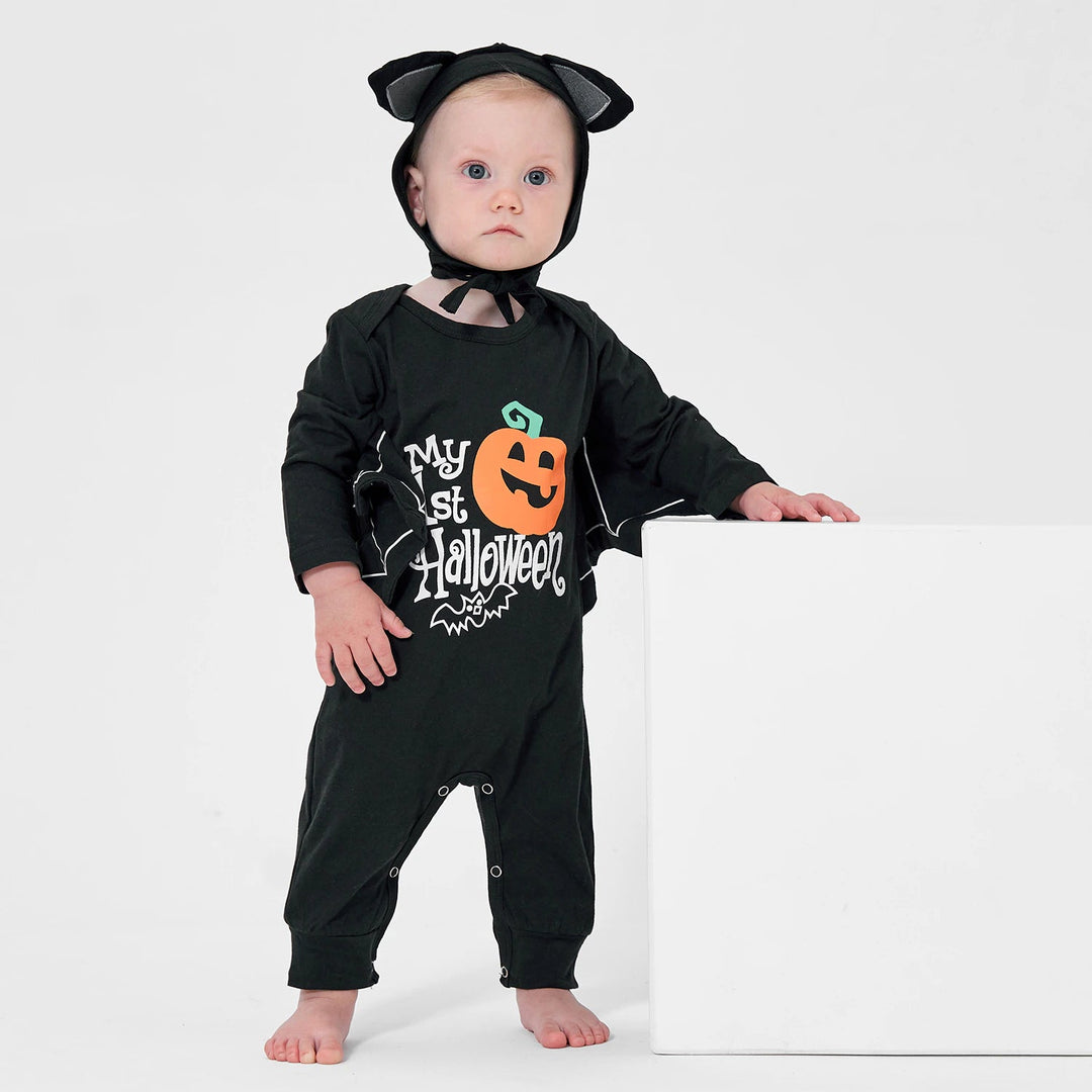 Bat Romper & Hat Set Halloween Baby Toddler 3-24 Months - Skaldo & Malin