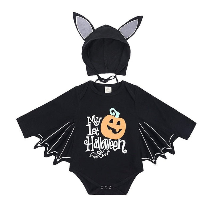 Bat Romper & Hat Set Halloween Baby Toddler 3-24 Months - Skaldo & Malin