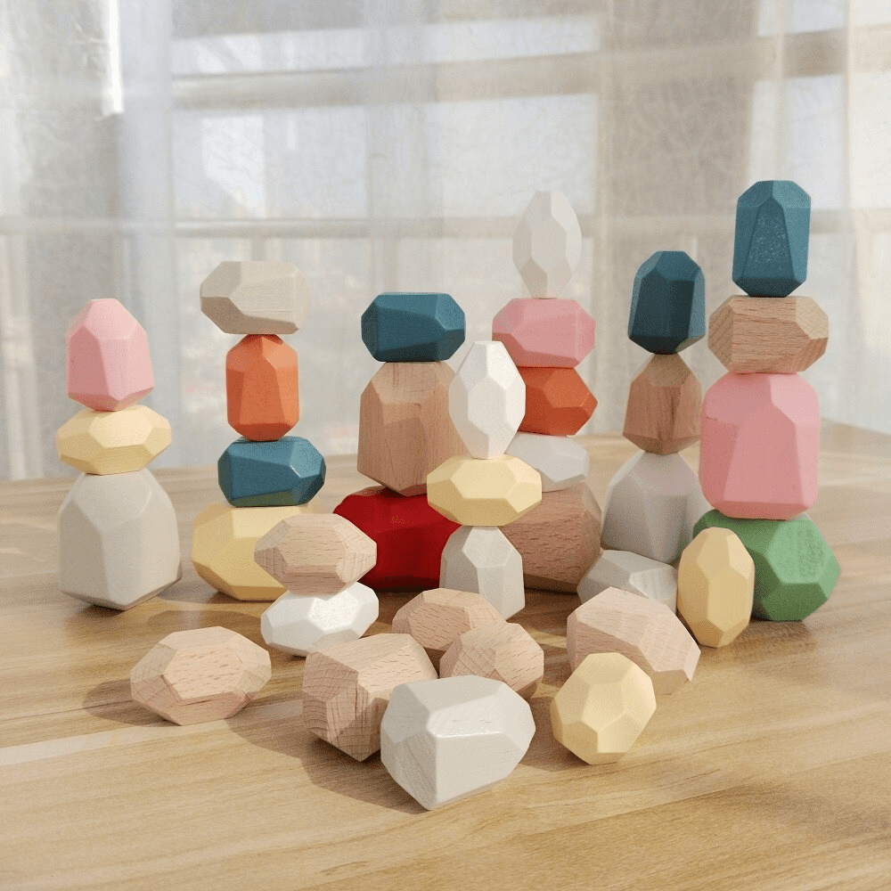 Bodi Montessori Stone Stacking Toy - Skaldo & Malin