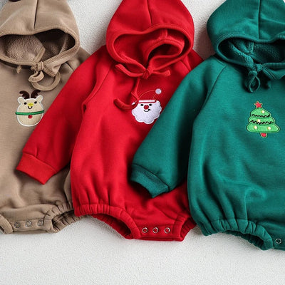 Christmas Bodysuit With Elf Hat Baby Toddler 0-3 Years - Skaldo & Malin