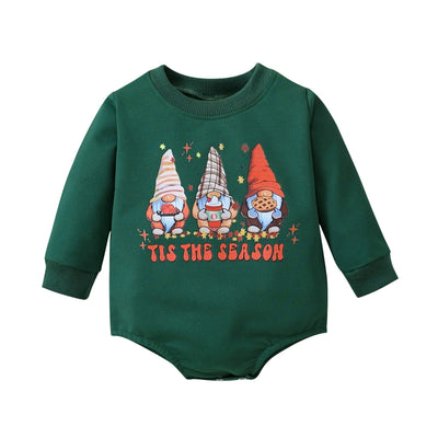 Christmas Outfit Romper Sweatshirt Baby Toddler 3-24 Months - Skaldo & Malin