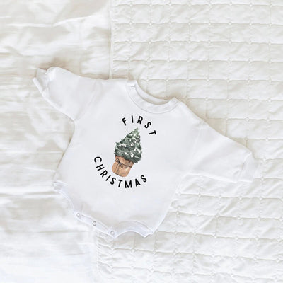 Christmas Outfit Romper Sweatshirt Baby Toddler 3-24 Months - Skaldo & Malin
