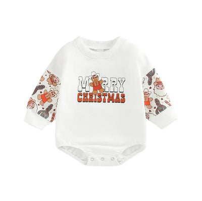 Christmas Outfit Romper Sweatshirt Baby Toddler 3-24 Months - Skaldo & Malin