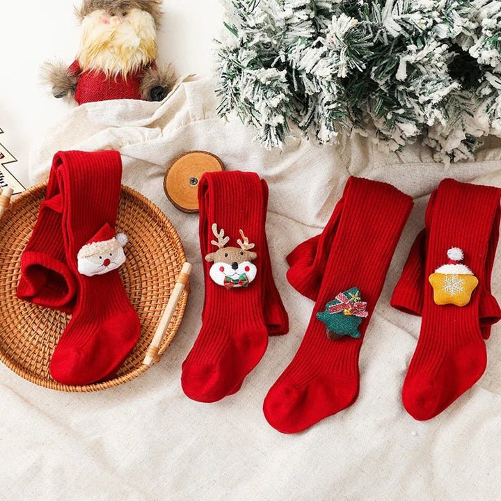 Christmas Soft Cotton Red Stockings 0-6 Years - Skaldo & Malin