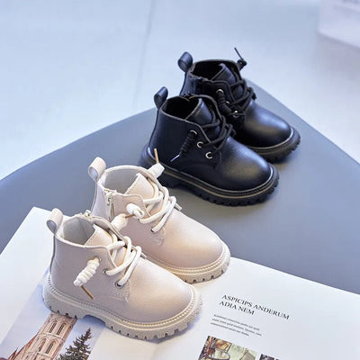 Chunky Laced Winter Leather Boots - Skaldo & Malin