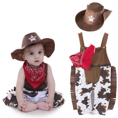 Cowboy Costume Set Halloween Christmas Baby Toddler Kid 0-10 Years Old - Skaldo & Malin