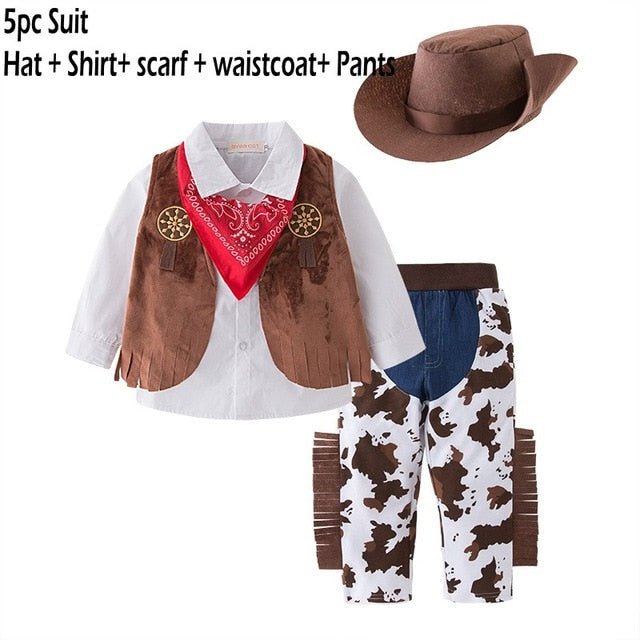 Cowboy Costume Set Halloween Christmas Baby Toddler Kid 0-10 Years Old - Skaldo & Malin