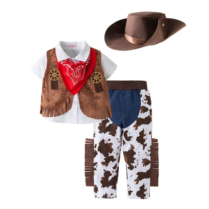 Cowboy Costume Set Halloween Christmas Baby Toddler Kid 0-10 Years Old - Skaldo & Malin