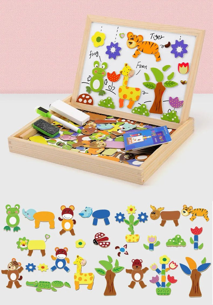 Education Puzzle And Writing Magnetic Drawing Board - Skaldo & Malin