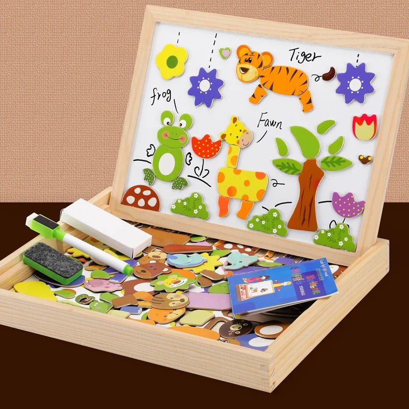Education Puzzle And Writing Magnetic Drawing Board - Skaldo & Malin