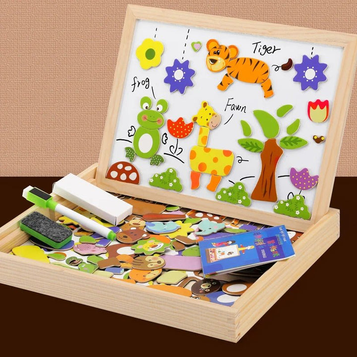 Education Puzzle And Writing Magnetic Drawing Board - Skaldo & Malin