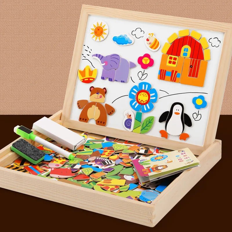 Education Puzzle And Writing Magnetic Drawing Board - Skaldo & Malin