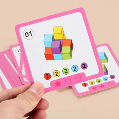 Educational Math Rainbow Stacking Blocks Toy - Skaldo & Malin