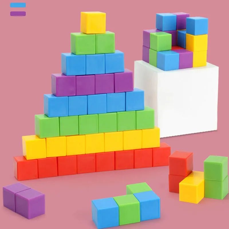 Educational Math Rainbow Stacking Blocks Toy - Skaldo & Malin