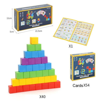 Educational Math Rainbow Stacking Blocks Toy - Skaldo & Malin