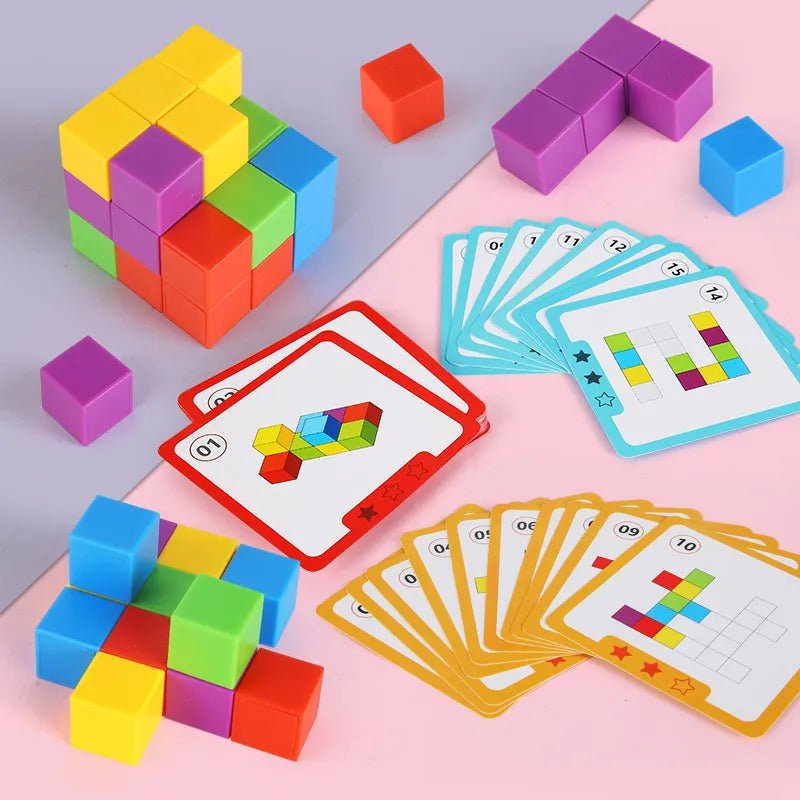 Educational Math Rainbow Stacking Blocks Toy - Skaldo & Malin