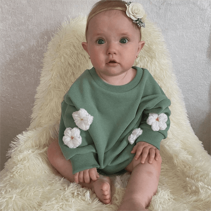 Embroidered Sweatshirt Romper 0-18 Months - Skaldo & Malin