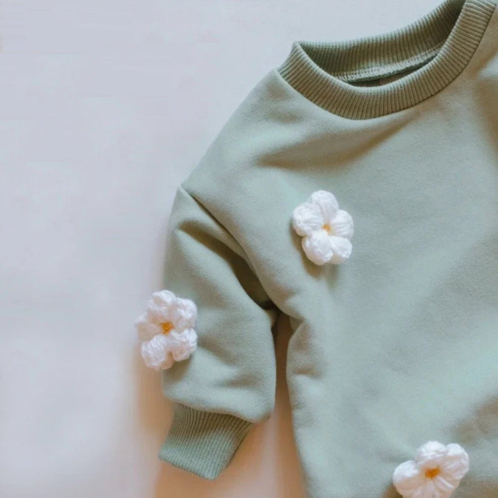 Embroidered Sweatshirt Romper 0-18 Months - Skaldo & Malin