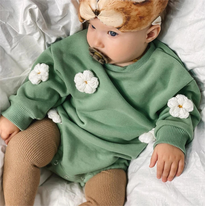 Embroidered Sweatshirt Romper 0-18 Months - Skaldo & Malin