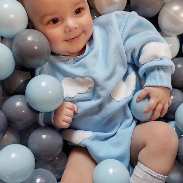 Embroidered Sweatshirt Romper 0-18 Months - Skaldo & Malin