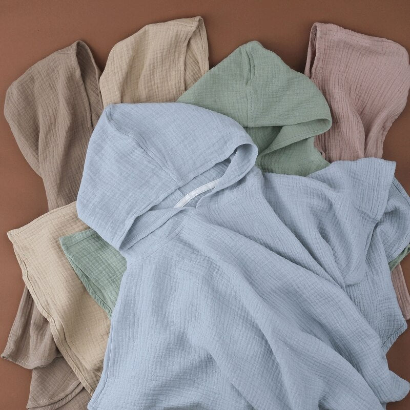 Ezra Beach Hooded Muslin Towel - Skaldo & Malin