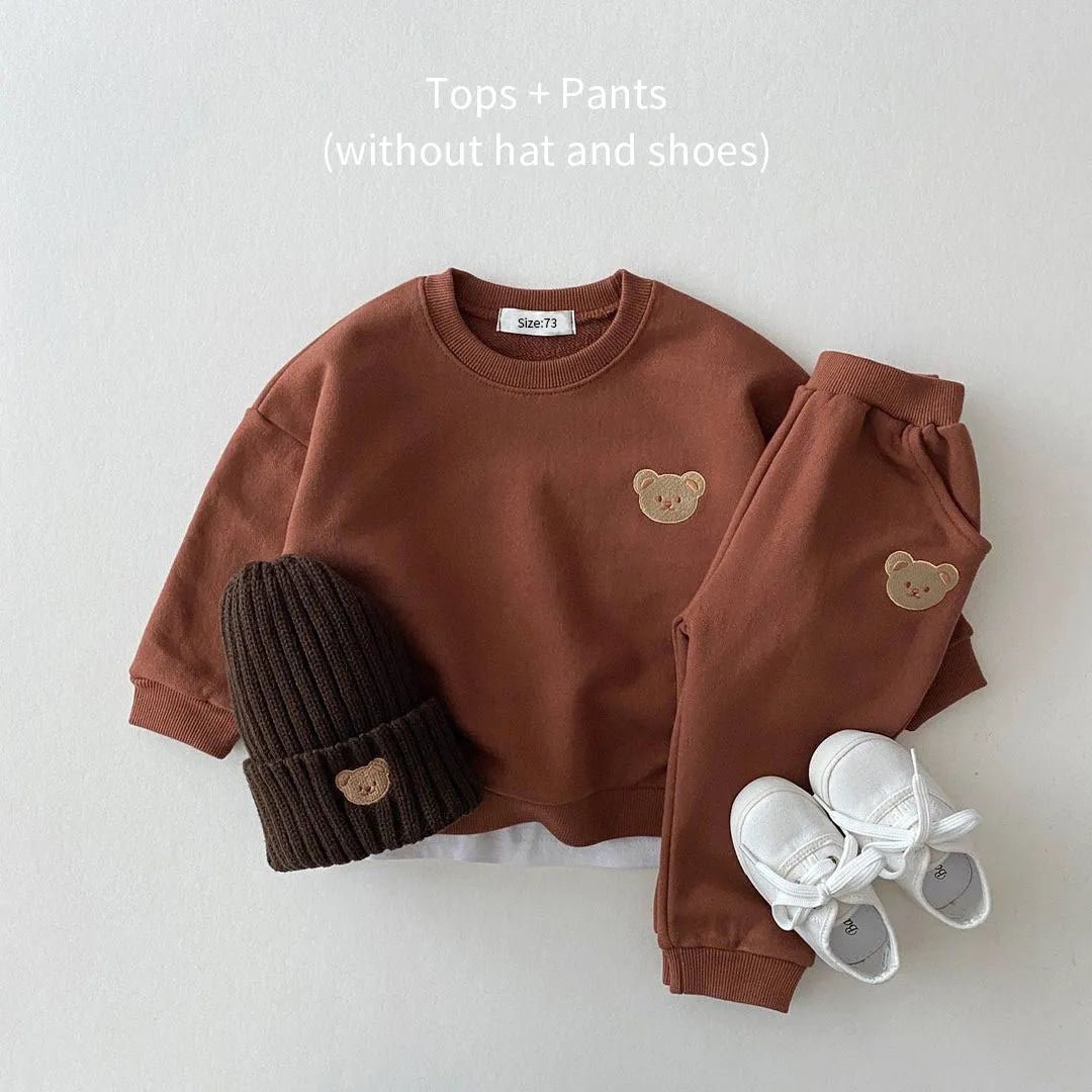 Fashion Casual Bear Sweatshirt and Pants Set Baby Toddler Kid 6 Months - 5 Years Old - Skaldo & Malin