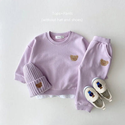 Fashion Casual Bear Sweatshirt and Pants Set Baby Toddler Kid 6 Months - 5 Years Old - Skaldo & Malin