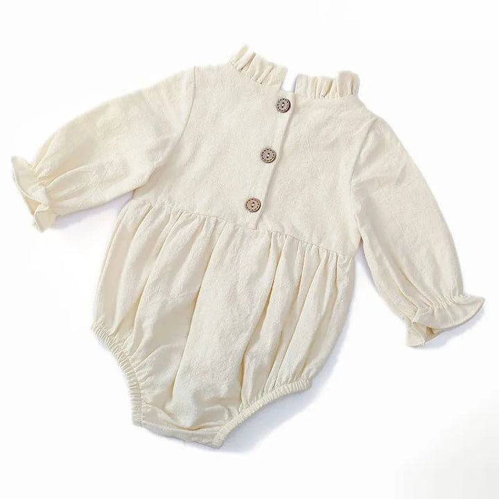 Fashion Cotton Ruffles Sleeves Romper Baby 0-12 months - Skaldo & Malin