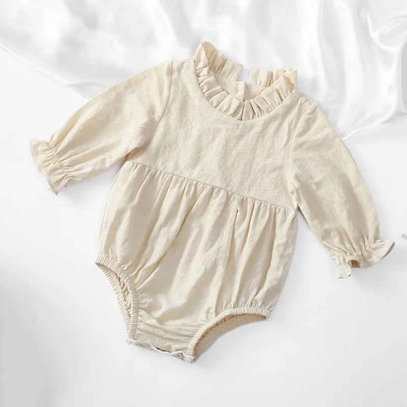 Fashion Cotton Ruffles Sleeves Romper Baby 0-12 months - Skaldo & Malin