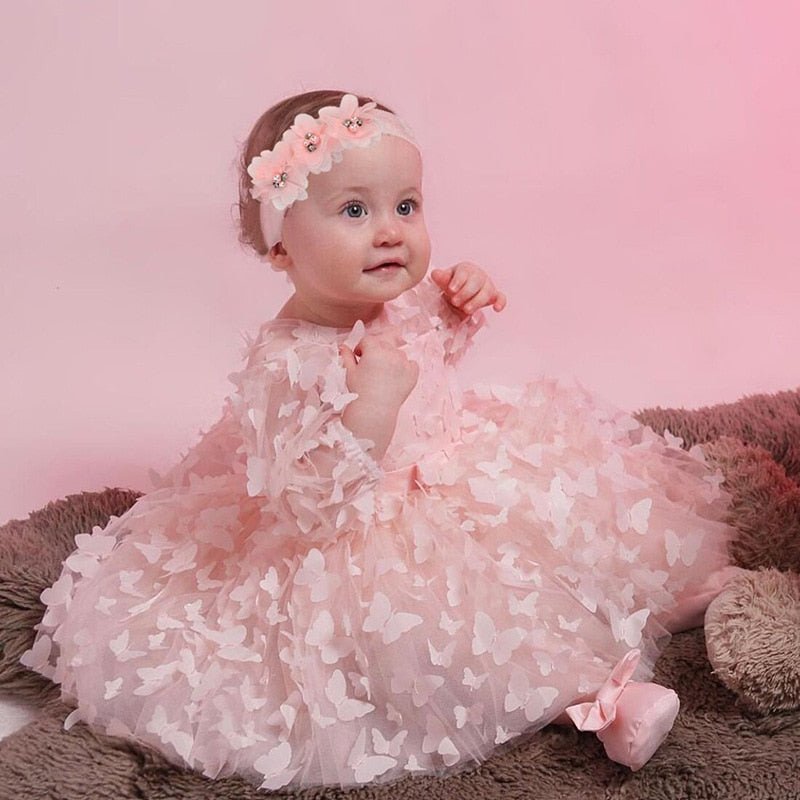 Flower Mesh Dress & Headband Set Halloween Christmas Baby Toddler 0-36 Months - Skaldo & Malin