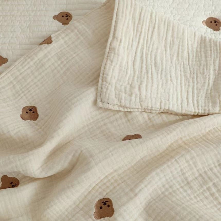 Freya Baby Cotton Blanket Embroidered - Skaldo & Malin
