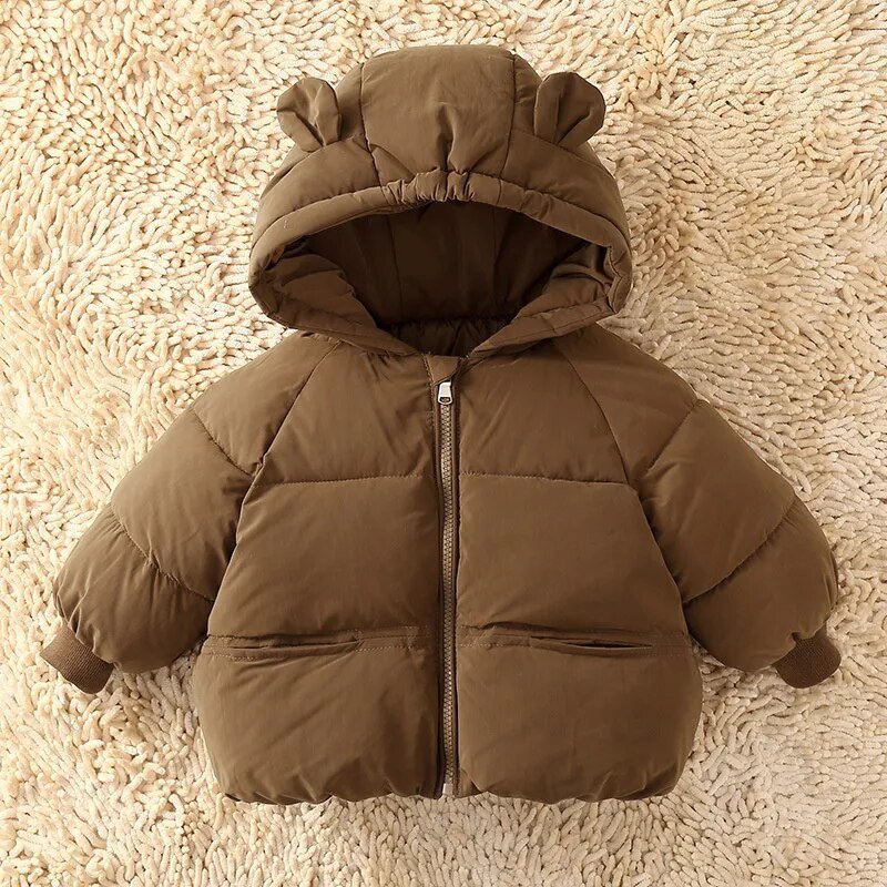 Hooded Puffer Bear Jacket Baby Kid 0-5 Years - Skaldo & Malin