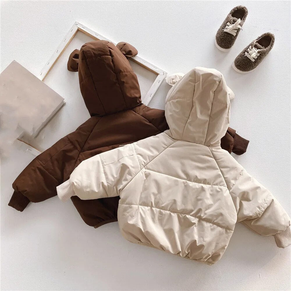 Hooded Puffer Bear Jacket Baby Kid 0-5 Years - Skaldo & Malin