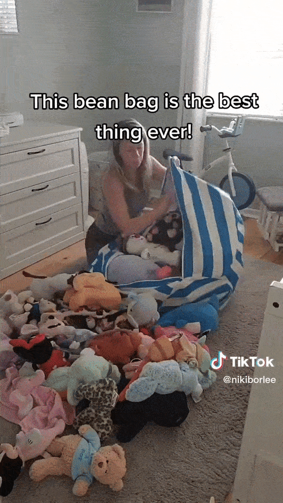 Jens 2-in-1 Large Storage Bean Bag - Skaldo & Malin