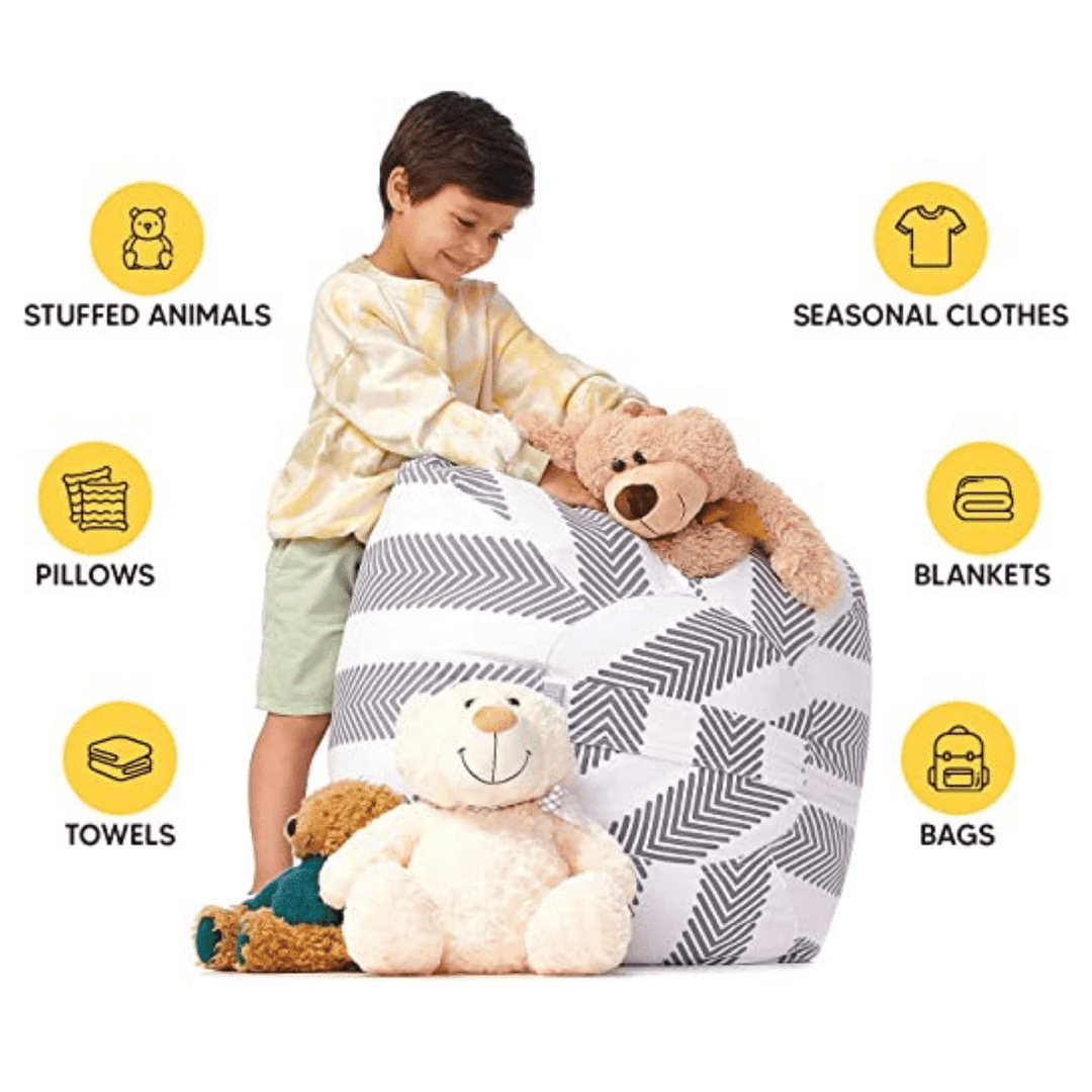 Jens 2-in-1 Storage Bean Bag - Skaldo & Malin