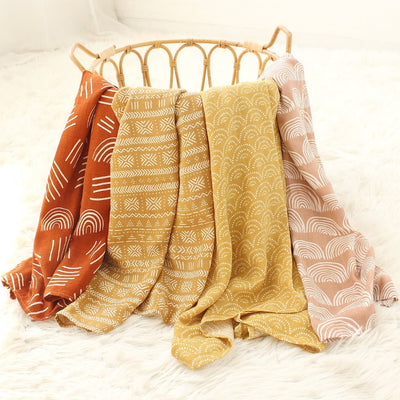 Jensen Muslin Swaddle Blanket Bamboo 2 Layers - Skaldo & Malin