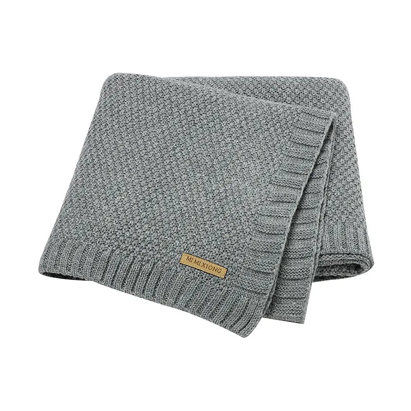 Knitted Soft Stroller Wrap Blanket - Skaldo & Malin