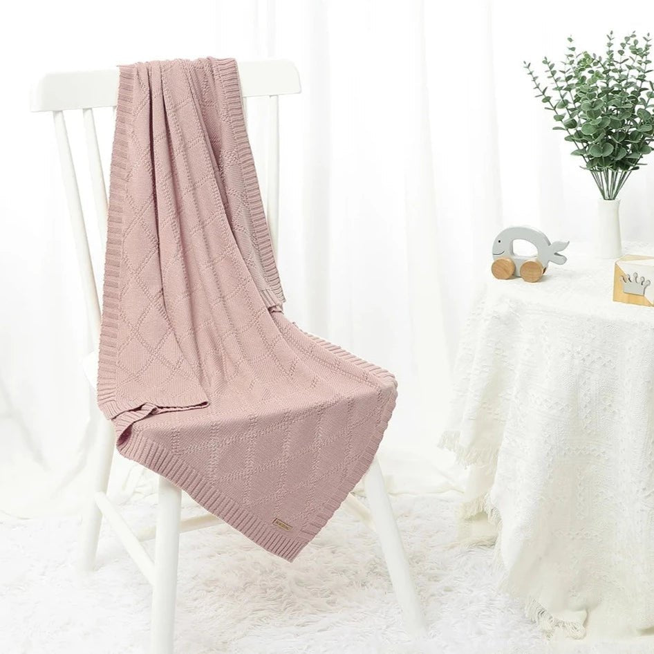 Knitted Soft Stroller Wrap Blanket - Skaldo & Malin