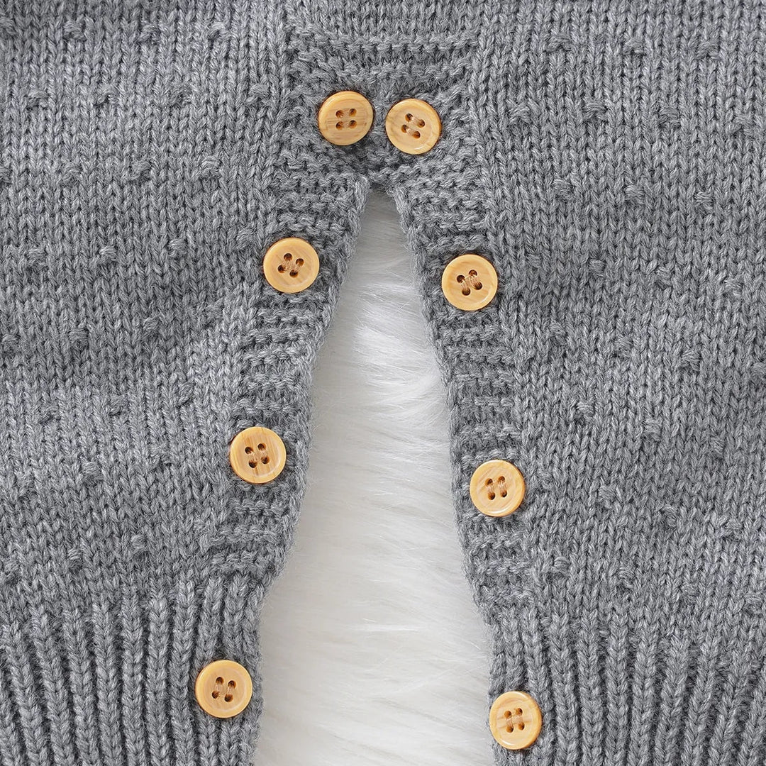 Knitted Stripped Long Sleeve With Jumpsuit Outfit Baby Toddler 3-18 Months - Skaldo & Malin