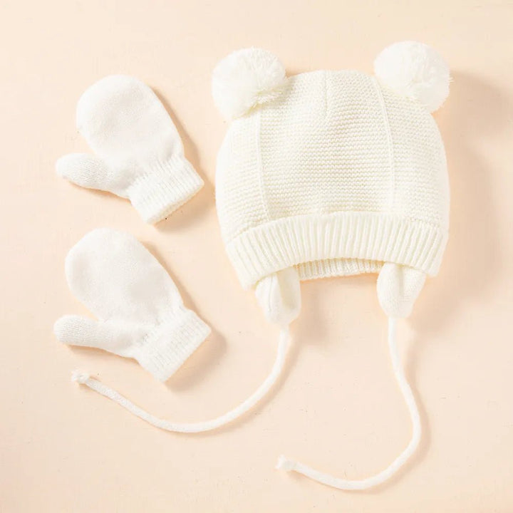 Knitted Winter Beanie and Glove Set - Skaldo & Malin