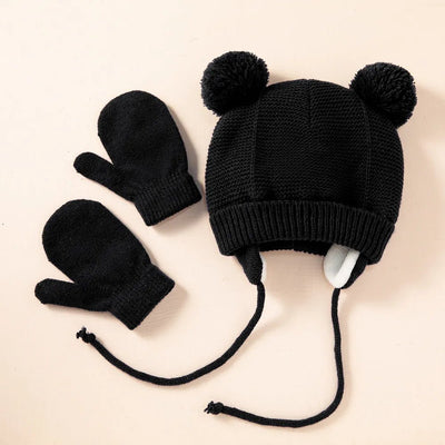 Knitted Winter Beanie and Glove Set - Skaldo & Malin