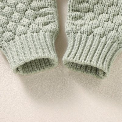Knitted Winter Long Sleeve Jumpsuit Overall And Beanie Baby 3-18 Months - Skaldo & Malin