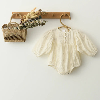 Laced Long Sleeve Romper 0-24 Months - Skaldo & Malin