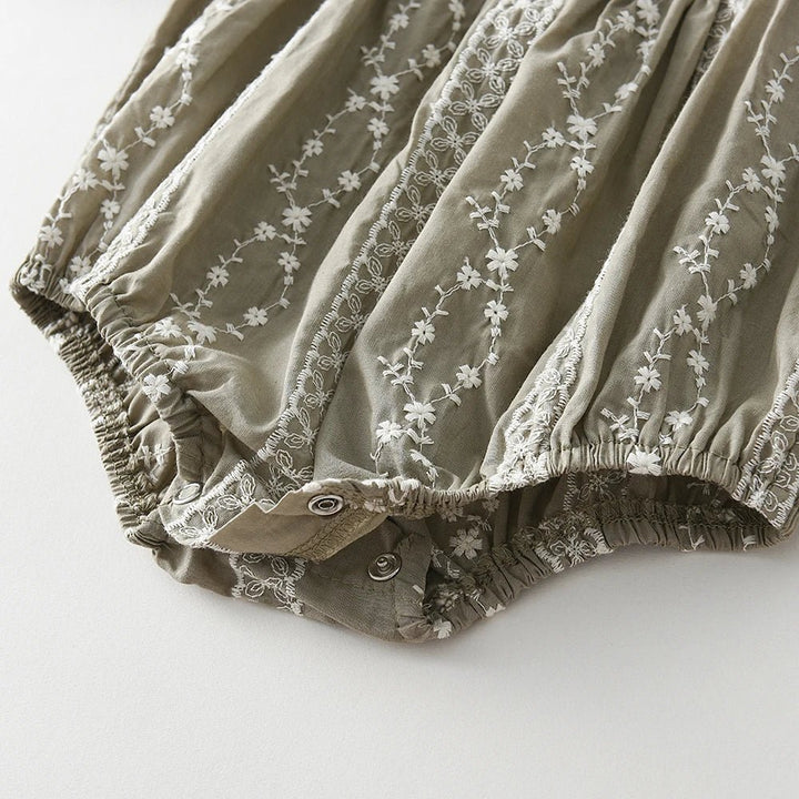 Laced Long Sleeve Romper 0-24 Months - Skaldo & Malin